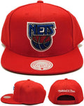 Mitchell & Ness Brooklyn Nets New Retro Red Blue Era Snapback Hat Cap