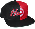 Mitchell & Ness Atlanta Hawks Split Logo Snapback Adjustable Hat Cap - Team Colors