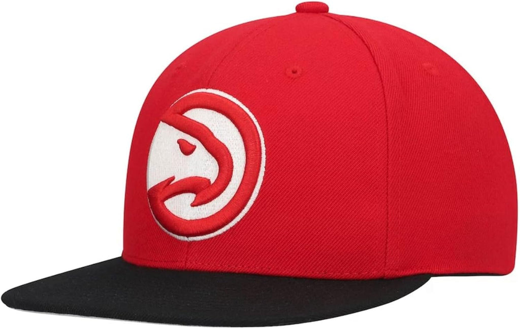 Mitchell & Ness Atlanta Hawks Team 2 Tone Snapback Adjustable Hat Cap - Red