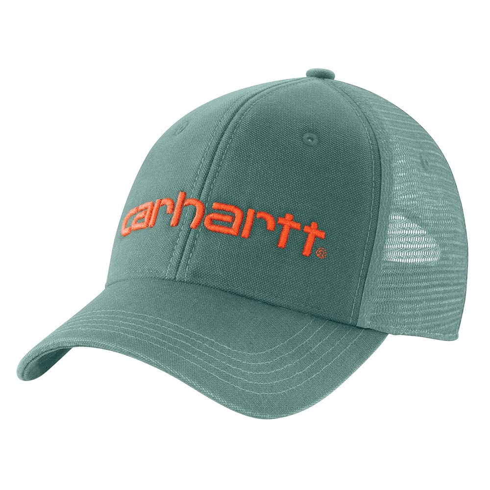 Carhartt Men's Canvas Mesh-Back Logo Graphic Cap