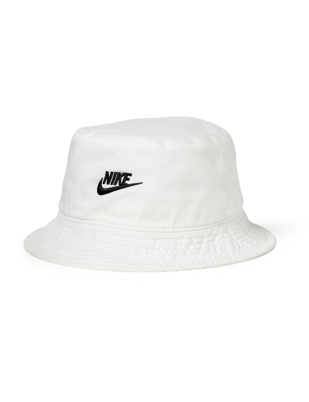 Nike Apex Futura Washed Bucket Hat, White/Black, Large