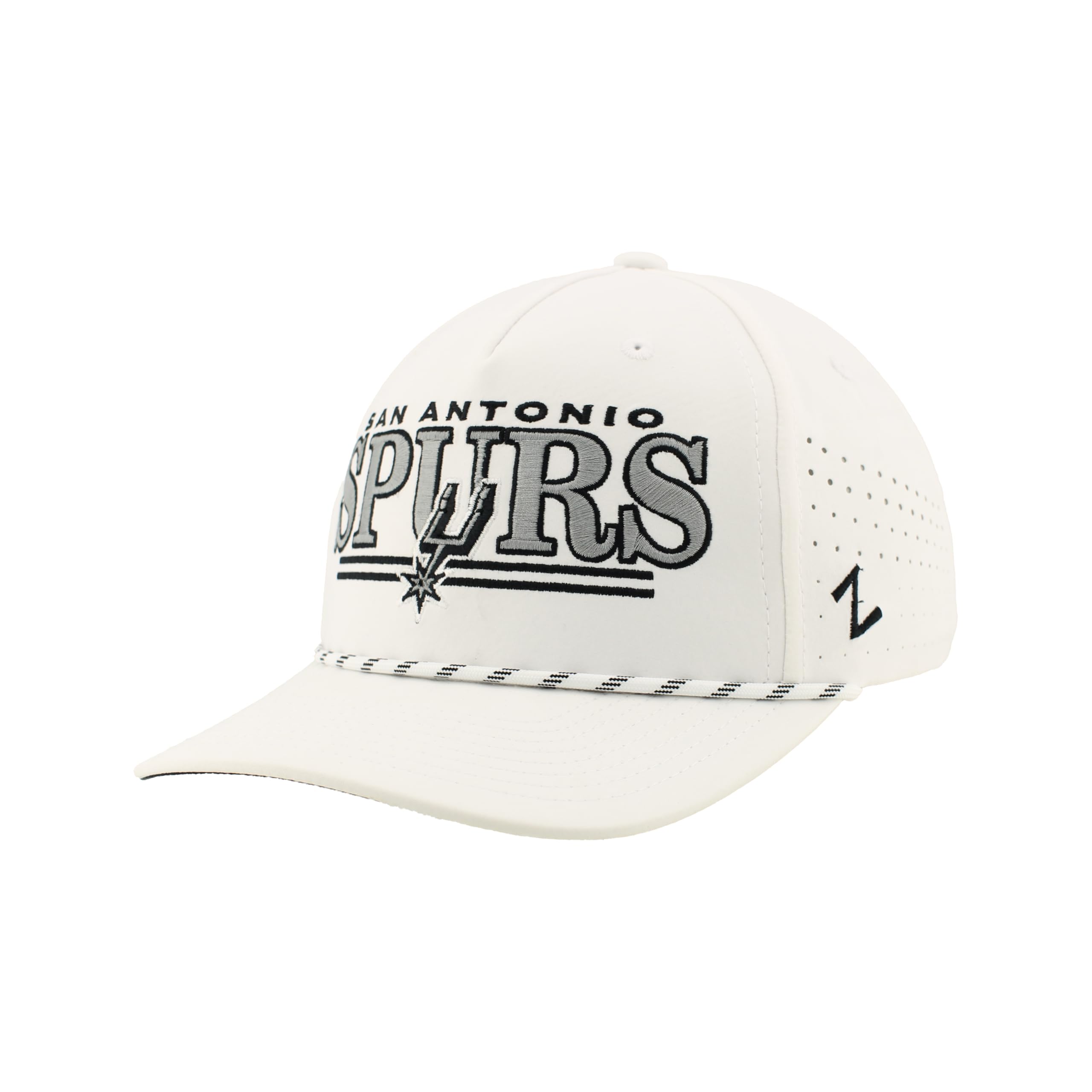 ZHATS NBA Unisex-Adult NBA Officially Licensed Rope Hat Snapback Performance Regalia White