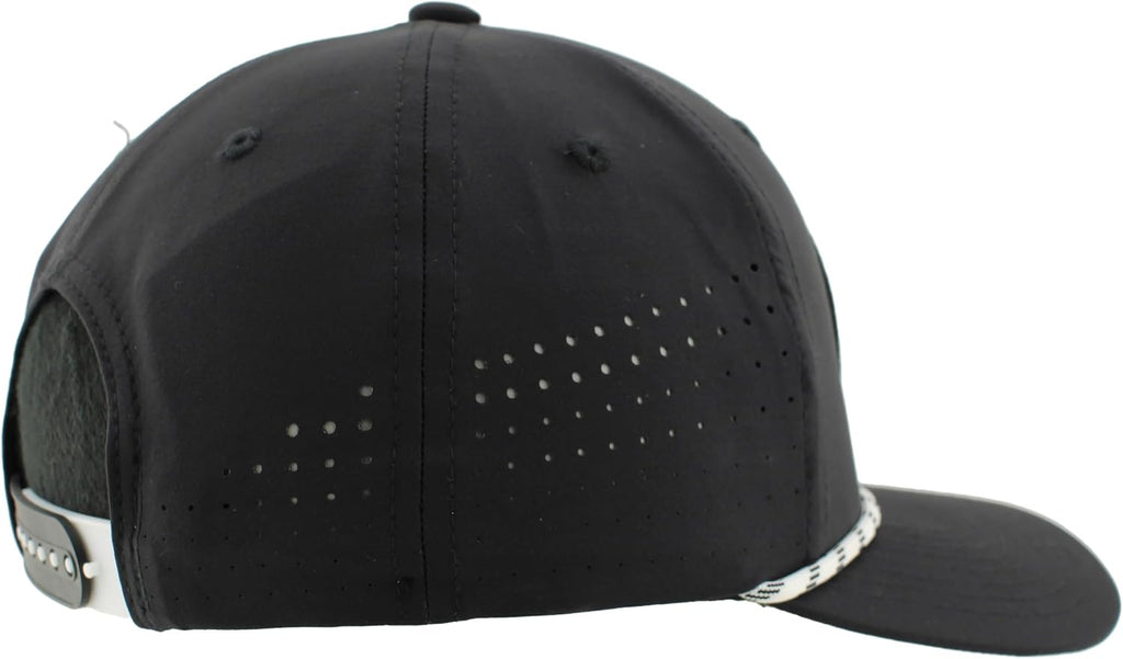 ZHATS NBA Unisex-Adult NBA Officially Licensed Rope Hat Snapback Performance Black