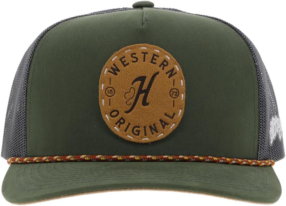 HOOEY Spur Adjustable Snapback Hat – High Profile 5-Panel Breathable Mesh Baseball Cap, Trucker Hat for Men and Women