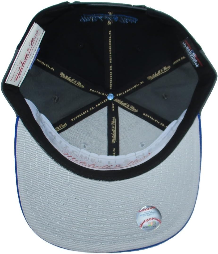 Mitchell & Ness MLB Triple Play Liberty Snapback Adjustable Hat Cap - Gray/Team Colors