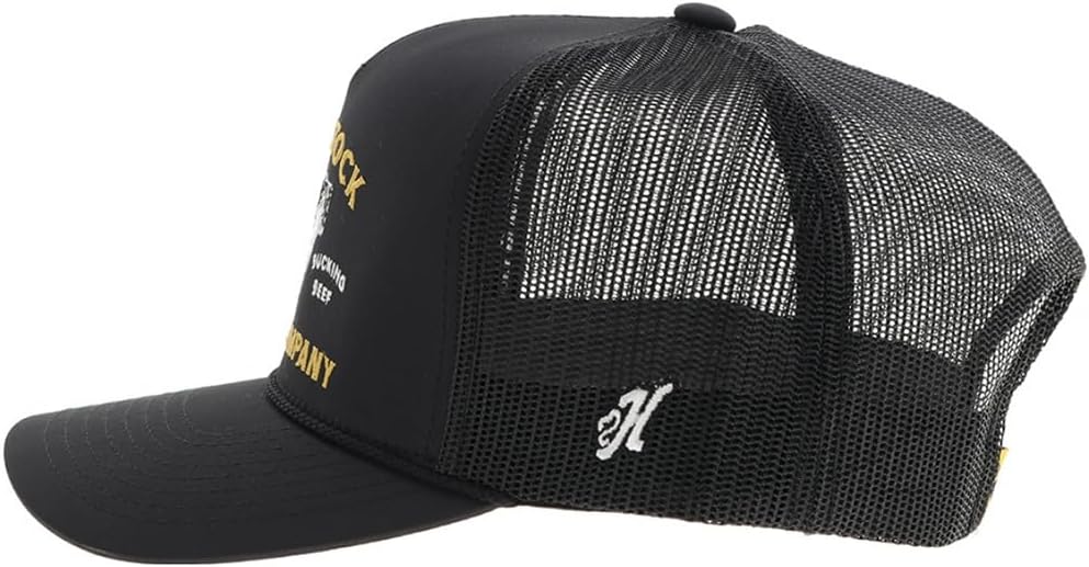 HOOEY Rank Stock Stitched Trucker Hat - Adjustable Snapback, Breathable Mesh Baseball Cap