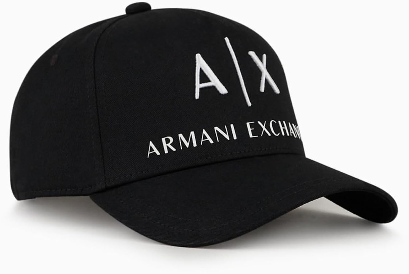 Armani Exchange Mens Corporate Logo Baseball Hat