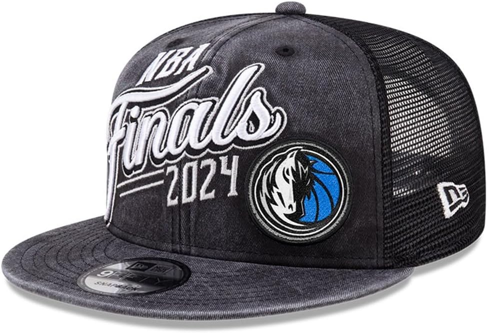 New Era Dallas Mavericks 9FIFTY 2024 NBA Finals Western Conference Champions Trucker Cap, Hat Black