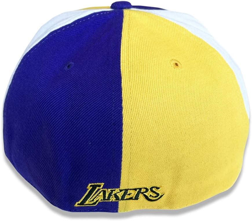 Mitchell & Ness LA Los Angeles Lakers Reload 2.0 Pinwheel Dynasty Fitted Hat, Cap