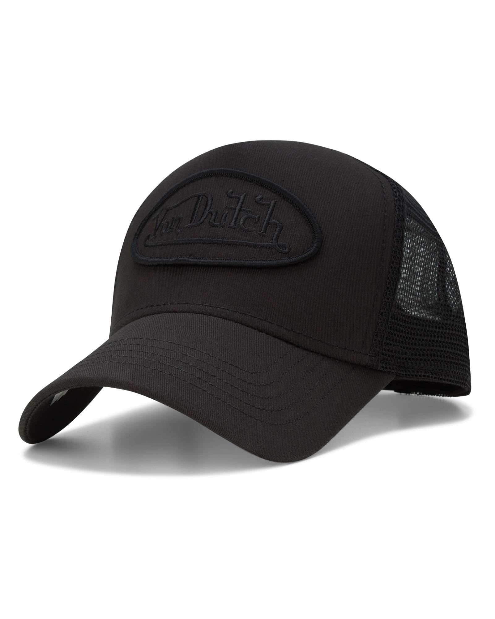 Von Dutch Unisex Trucker Hat - Retro Classic Solid Color Mesh Back Snapback Baseball Cap for Men & Women.