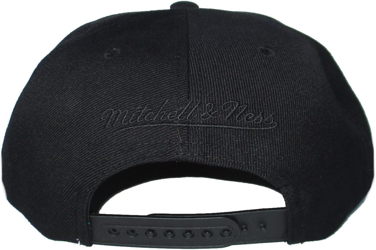 Mitchell & Ness Charlotte Hornets Camo Bill Snapback Adjustable Hat Cap - Black and Camo
