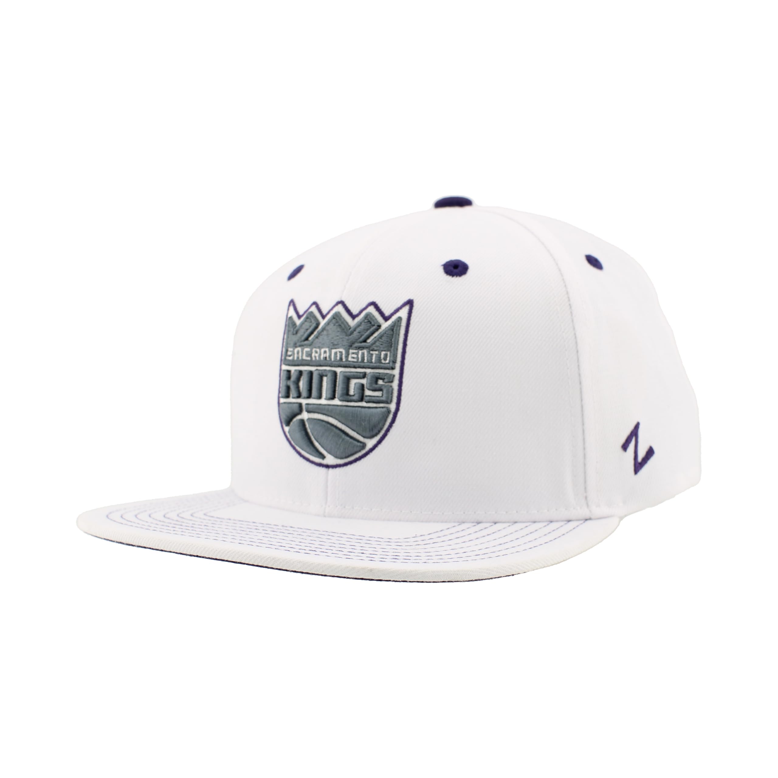 ZHATS NBA Unisex-Adult NBA Officially Licensed Adjustable Snapback Hat Flat Bill Z11 Pop White
