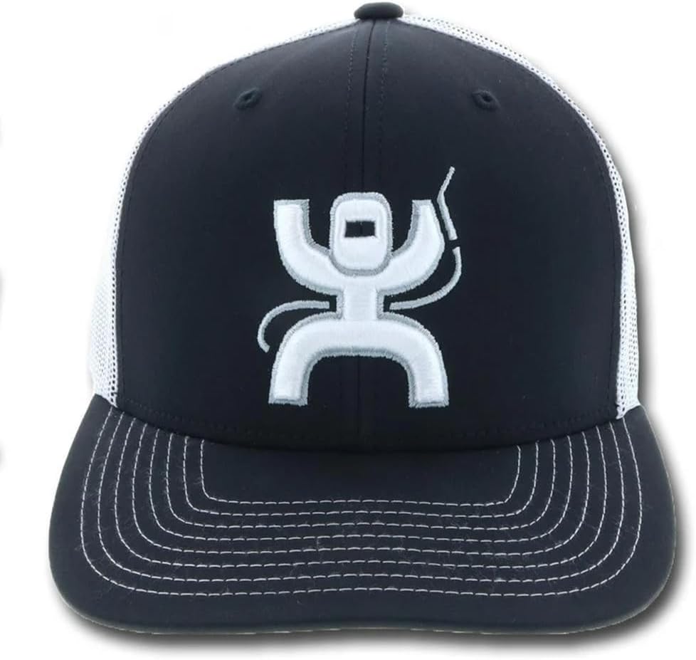 HOOEY Arc Trucker Hat for Men – Adjustable Snapback Baseball Cap - Western Work Hat for Welders Structured 6 Panel