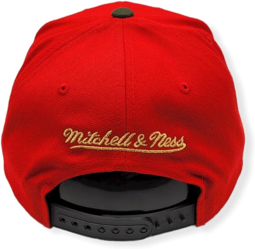 Red Snapback Cap: Houston Rockets by Mitchell & Ness