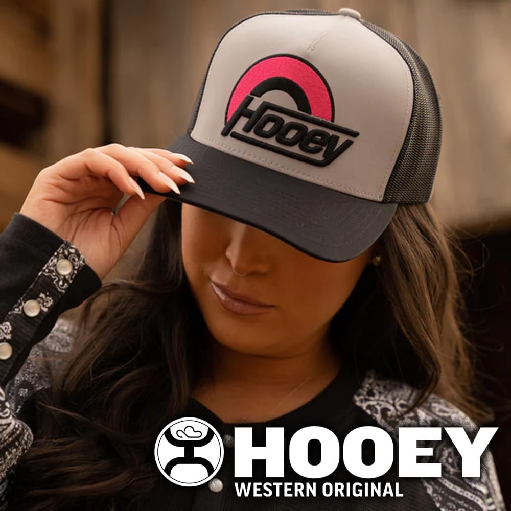 HOOEY Suds Adjustable Snapback Hat – High Profile 5-Panel Breathable Mesh Baseball Cap, Trucker Hat for Men and Women
