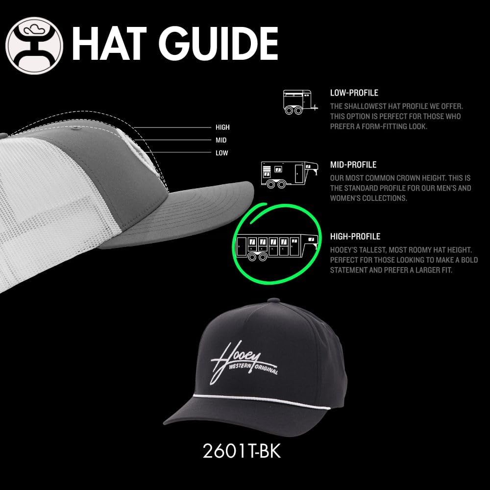 HOOEY Mark Out Hat - Adjustable Snapback Cap, 5-Panel Outdoor & Casual Baseball Hat for Men & Women