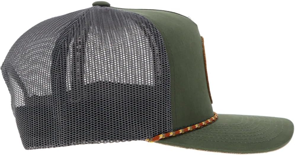 HOOEY Spur Adjustable Snapback Hat – High Profile 5-Panel Breathable Mesh Baseball Cap, Trucker Hat for Men and Women