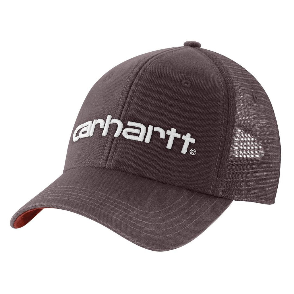 Carhartt Men's Canvas Mesh-Back Logo Graphic Cap