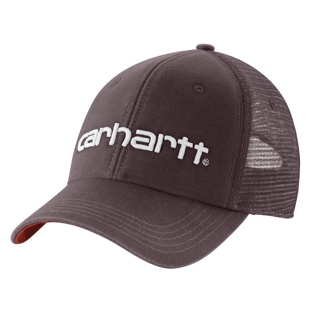 Carhartt Men's Canvas Mesh-Back Logo Graphic Cap