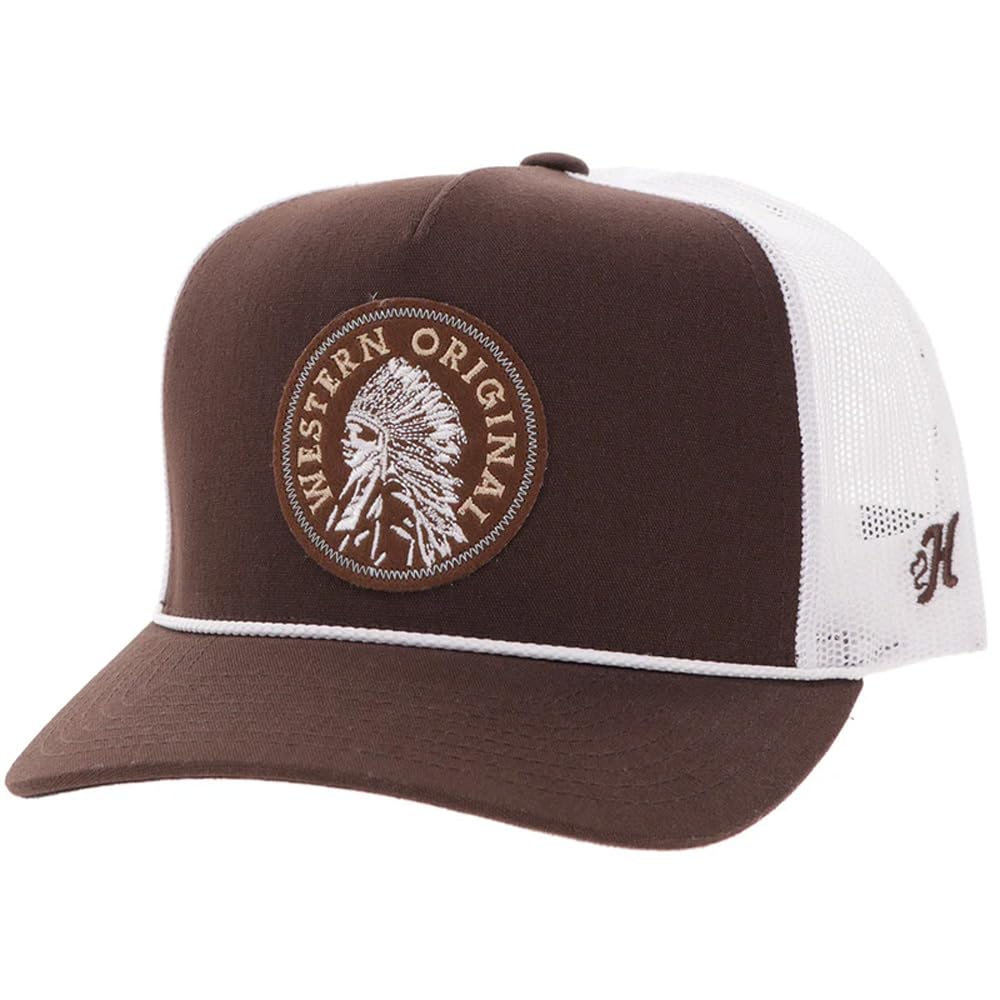 HOOEY Quanah Hat - Adjustable Snapback Cap, 5-Panel Mesh Back Outdoor & Casual Baseball Hat for Men & Women