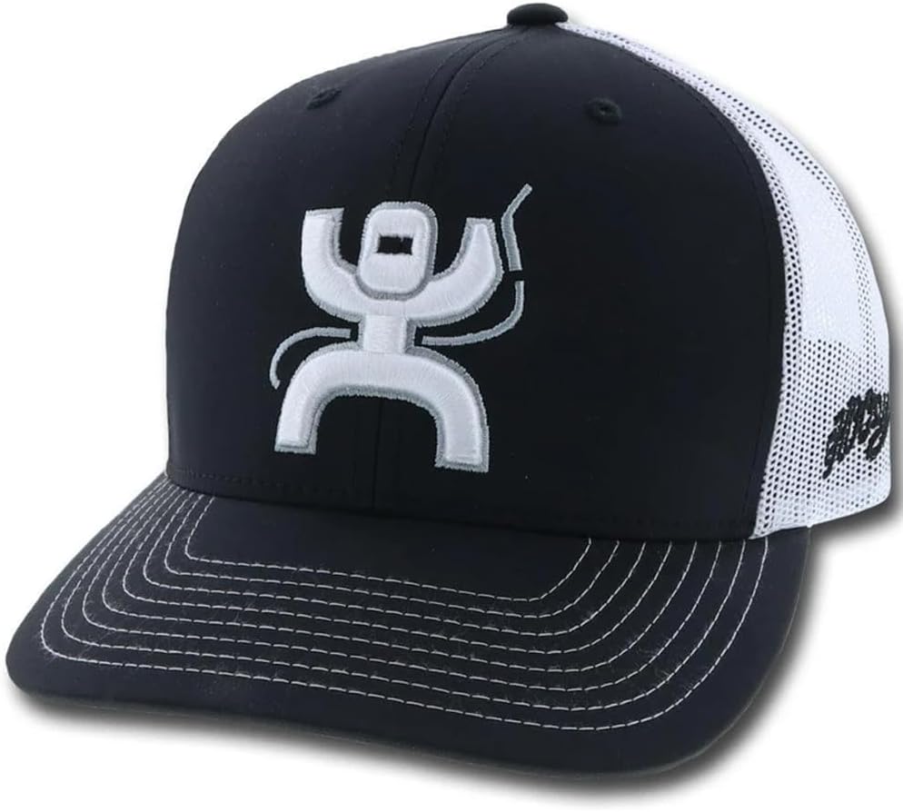 HOOEY Arc Trucker Hat for Men – Adjustable Snapback Baseball Cap - Western Work Hat for Welders Structured 6 Panel