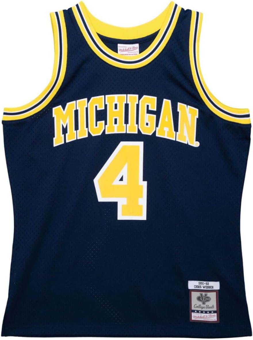 Mitchell & Ness Chris Webber University of Michigan Road 1991 Men's Swingman Jersey