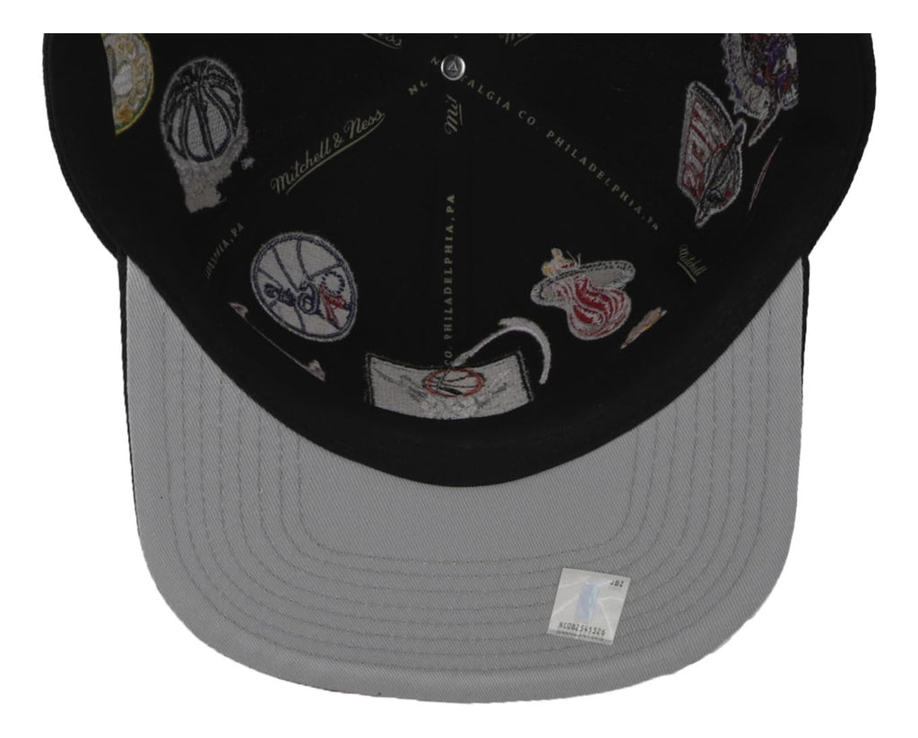 Mitchell & Ness Eastern Conference New Deadstock NBA All Over Teams Black Snapback Era Hat Cap