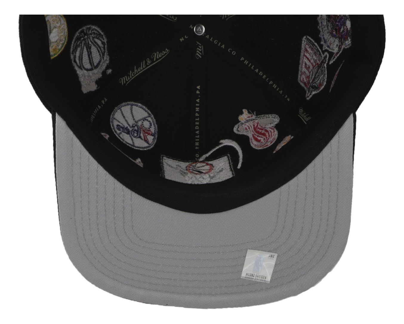 Mitchell & Ness Eastern Conference New Deadstock NBA All Over Teams Black Snapback Era Hat Cap