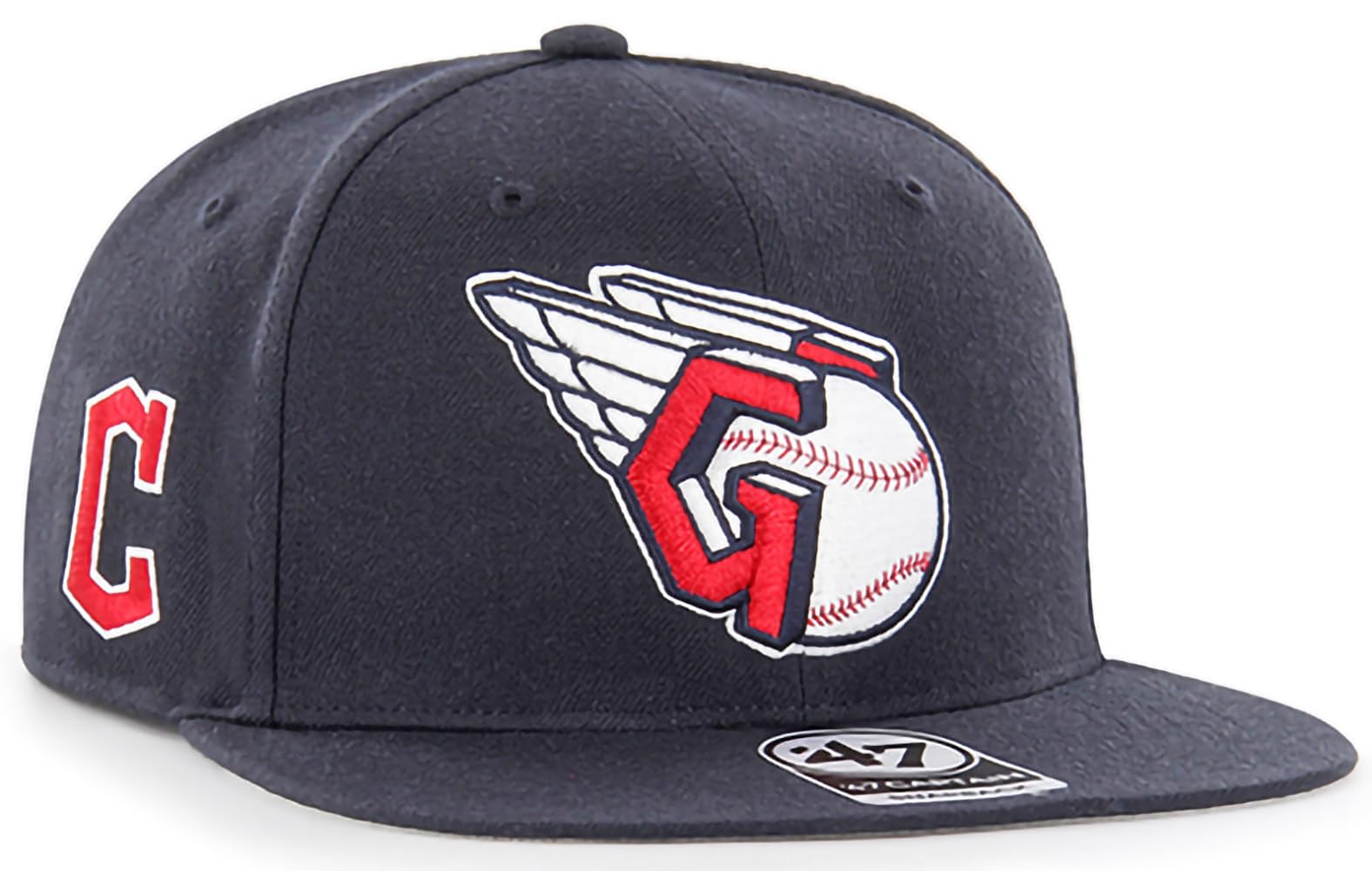 47 MLB Sure Shot Captain Hat Adjustable Structured 6-Panel Snapback Hat Cap, Adult One Size Fits All