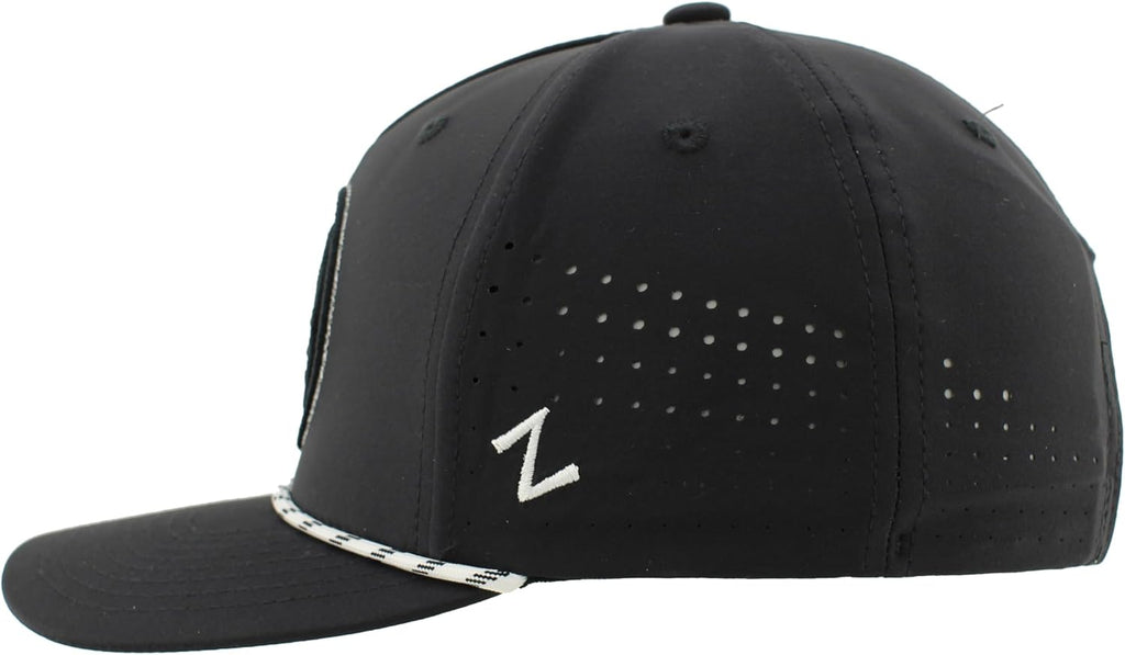 ZHATS NBA Unisex-Adult NBA Officially Licensed Rope Hat Snapback Performance Black