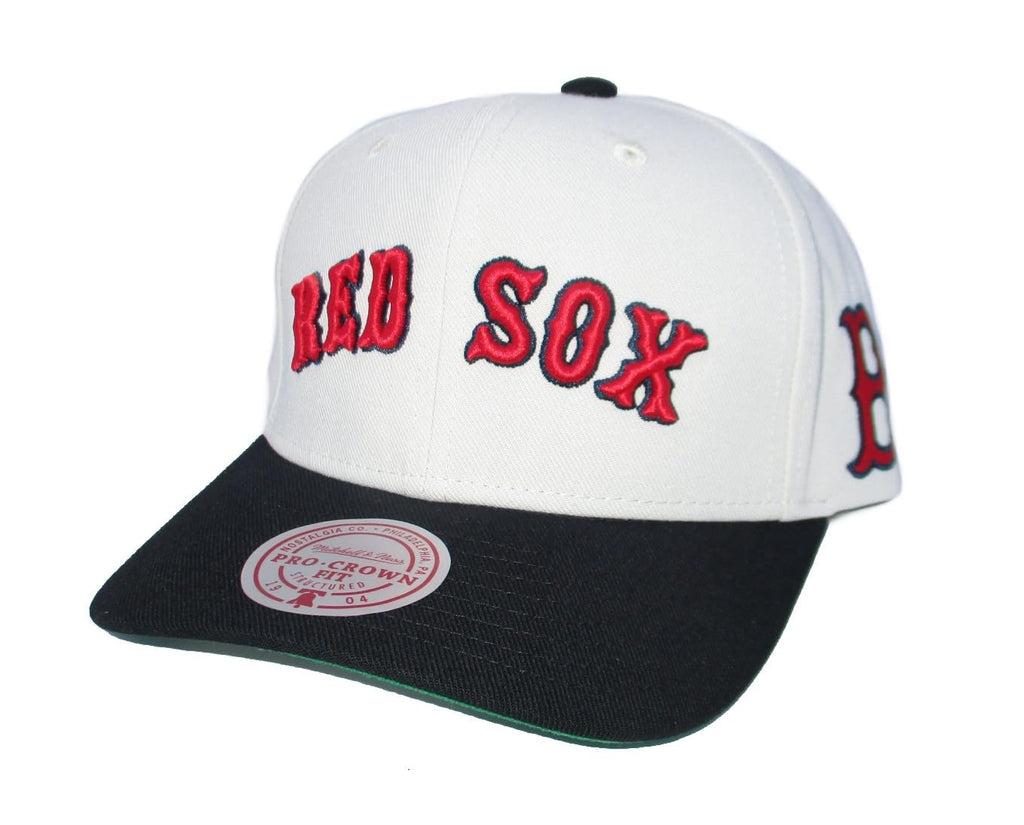 Mitchell & Ness MLB Off Word Pro Snapback Adjustable Hat Cap - Off White