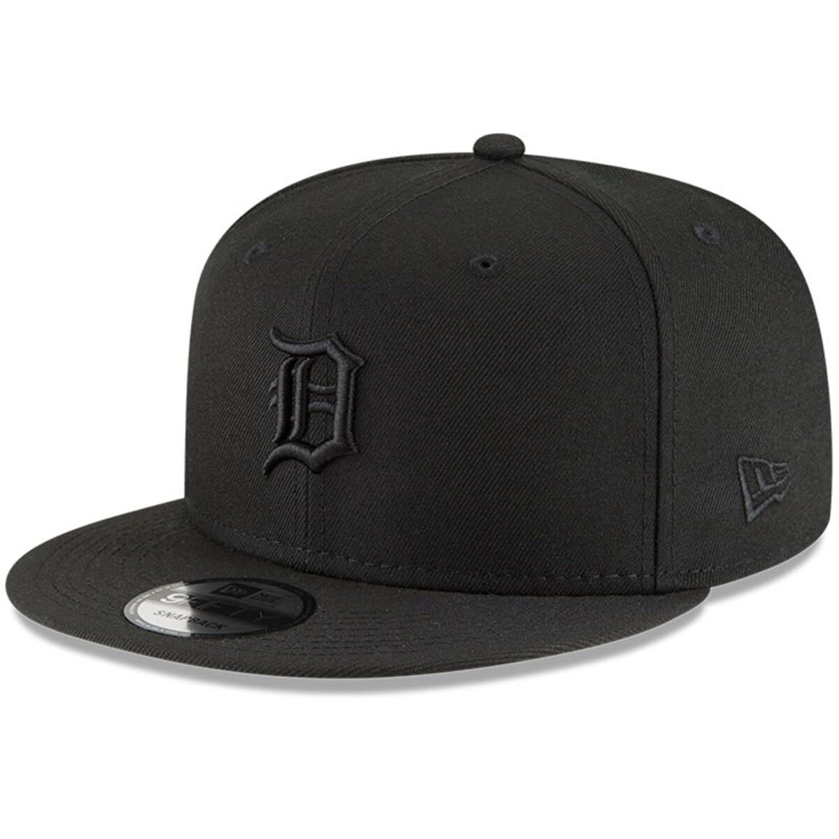 New Era MLB 9FIFTY Black Black Primary Logo Team Adjustable Snapback Hat Cap