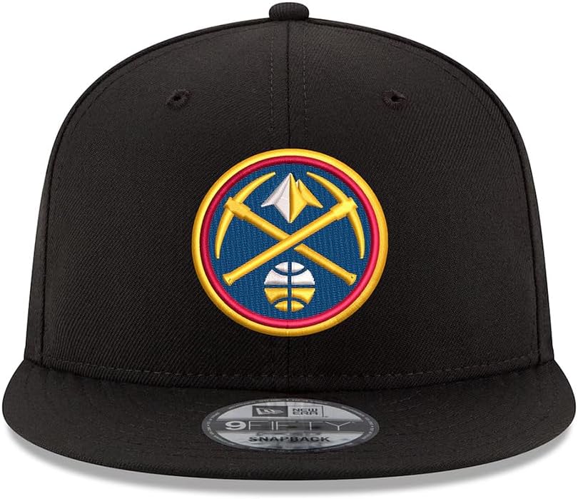 New Era Denver Nuggets 9FIFTY 2026 Playoffs Snapback Cap, Adjustable Hat Black