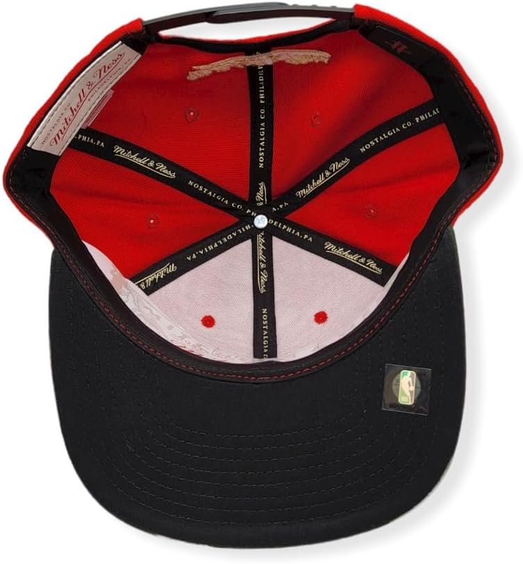 Red Snapback Cap: Houston Rockets by Mitchell & Ness