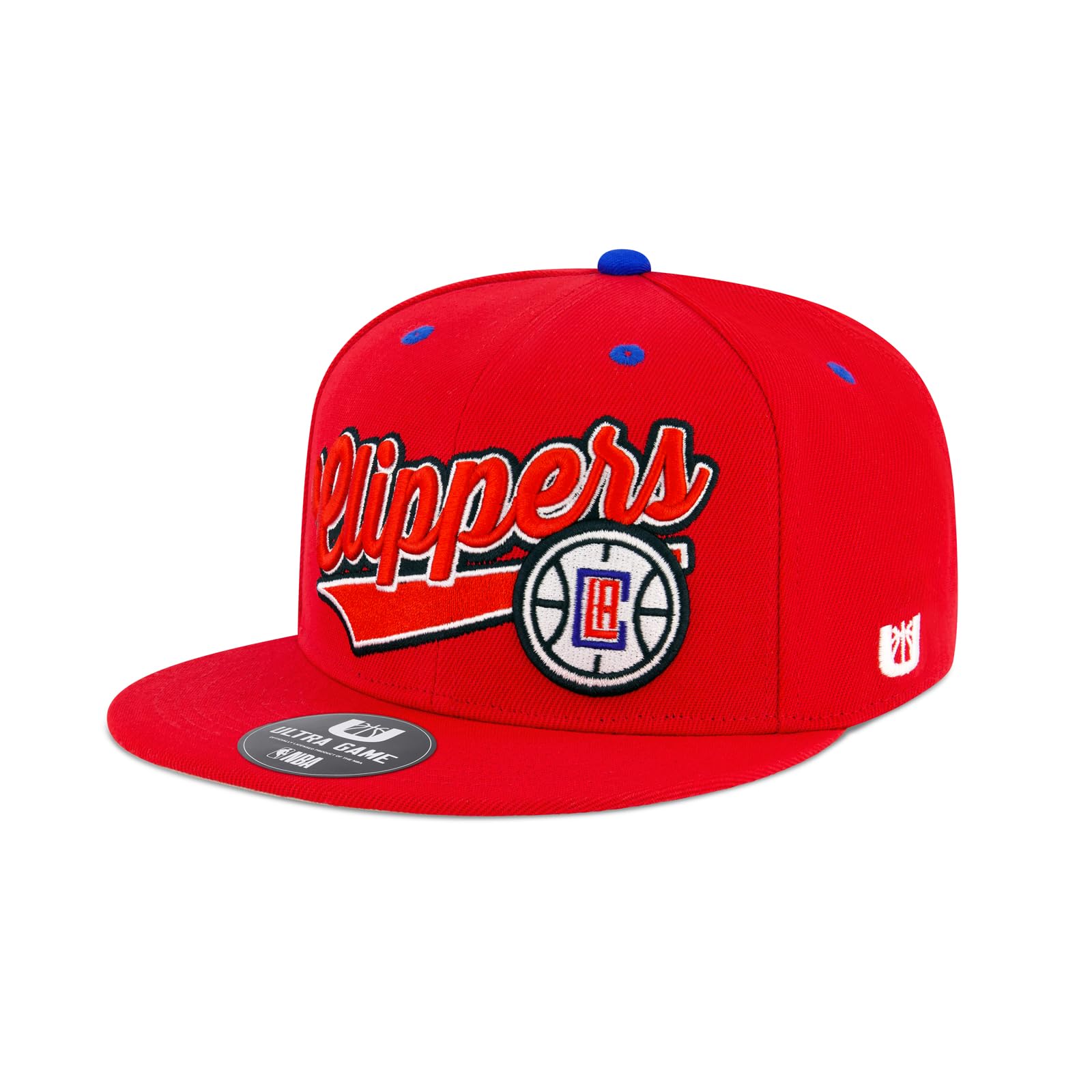 Ultra Game Men’s NBA Official Snap Back 3D Embroidered Team Logo Baseball Cap Hat
