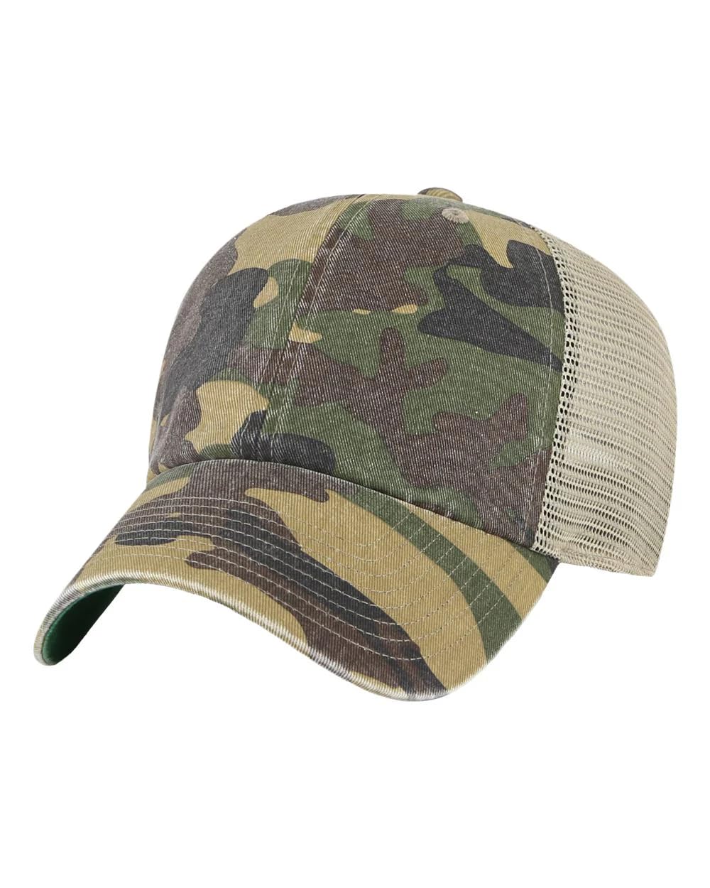 47 Brand Blank Trawler Trucker Mesh Clean Up Snap Back Adjustable Dad Hat Cap - One Size