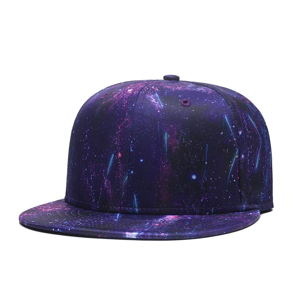 Quanhaigou Snapback Hat for Men Women,Hip Hop Style Colorful Flat Bill Hats Teens Adjustable Baseball Cap