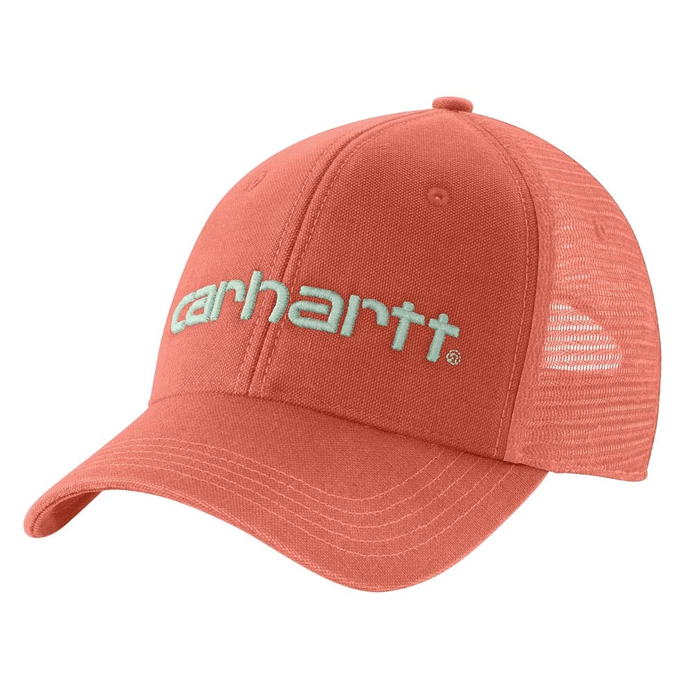 Carhartt Men's Canvas Mesh-Back Logo Graphic Cap