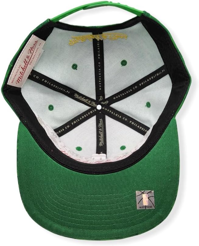 Seattle Supersonics Mitchell & Ness NBA Snapback Cap Hat Green Crown/Visor Team Color HWC Logo