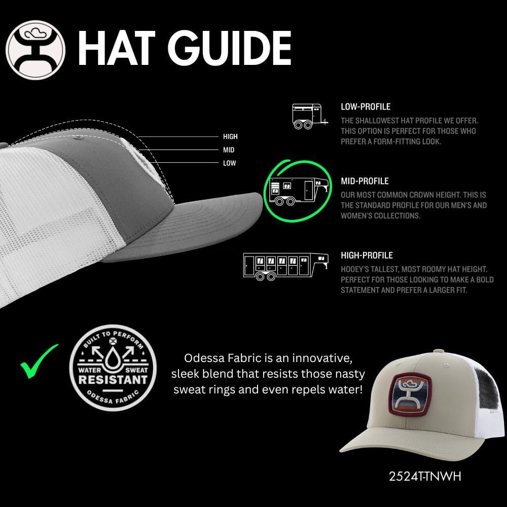 HOOEY Zenith Hat - Snapback Baseball Cap with Embroidered Logo, Adjustable 5-Panel Outdoor Casual Hat for Men & Women