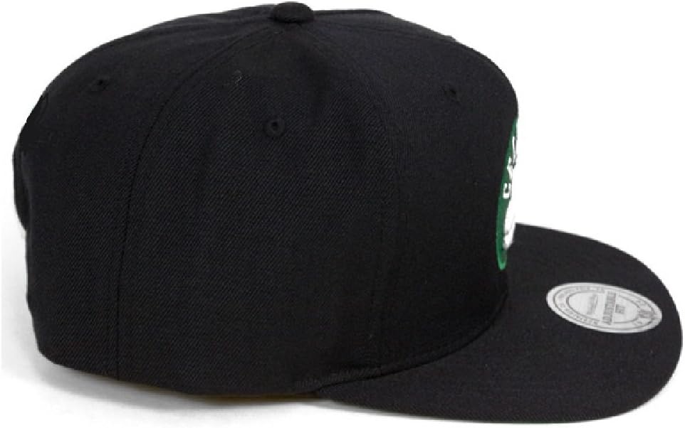 Mitchell & Ness Boston Celtics NBA Team Logo Adjustable Snapback Hat - Black