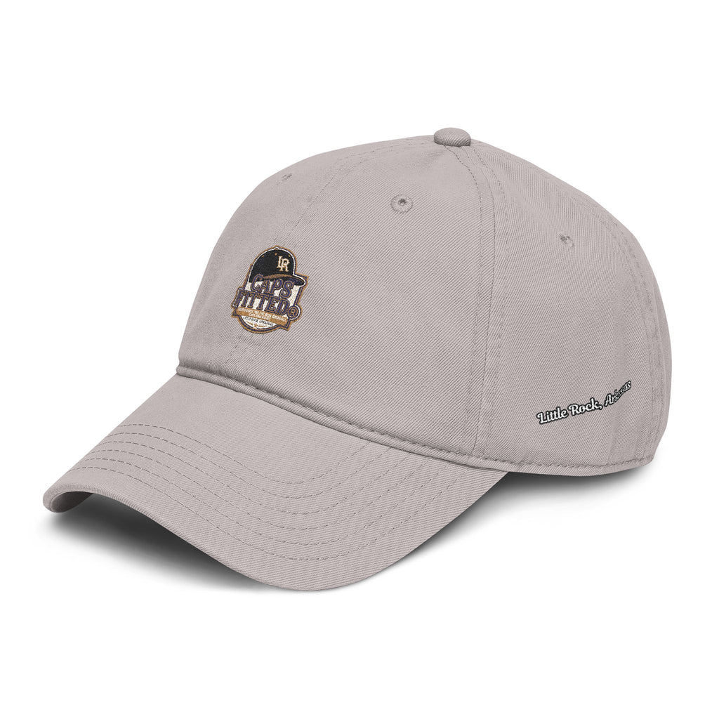 Washed Baseball Cap with Retro Embroidered Logo