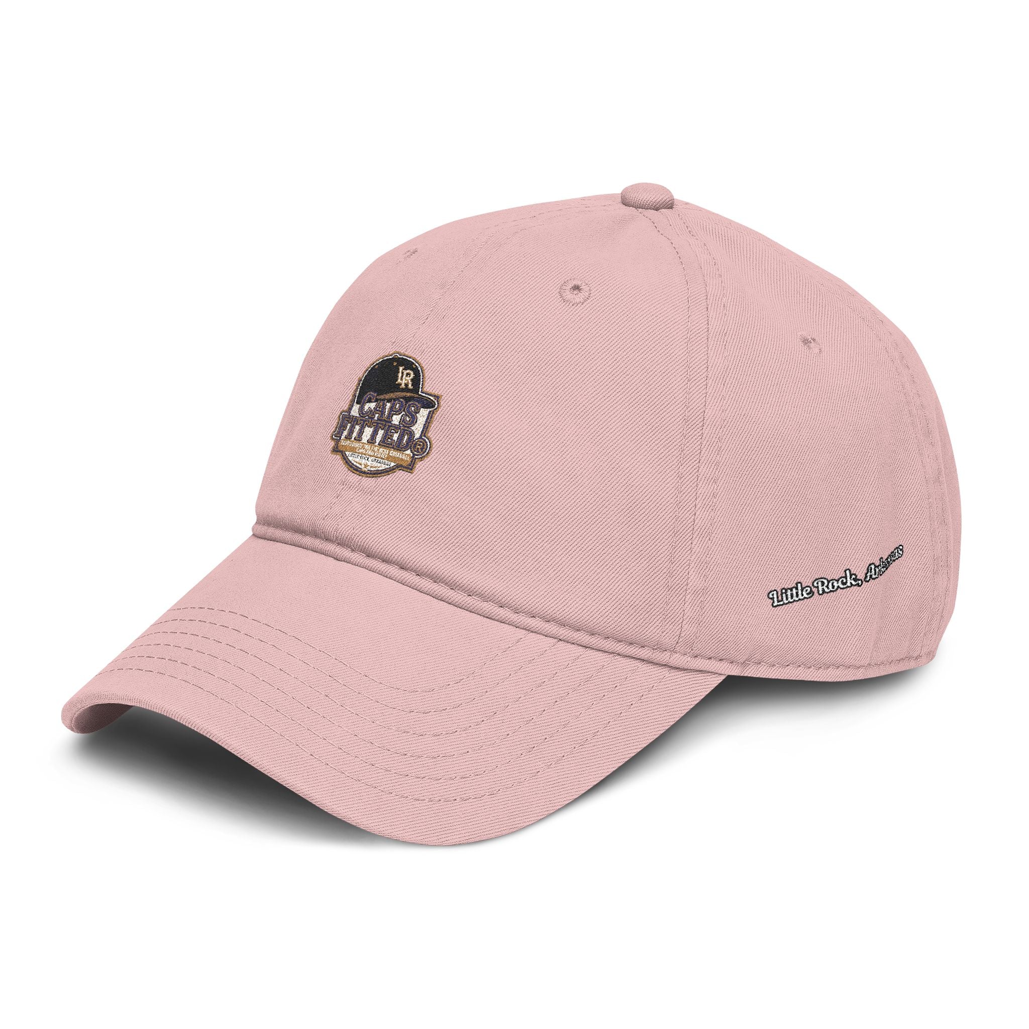 Washed Baseball Cap with Retro Embroidered Logo