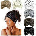 Tobeffect 7'' Extra Wide Headbands for Women, Large Thick Turban Head Wrap Headband, Boho Bandana Head Bands for Women's Hair, Non Slip Workout Yoga Hairband Hair Accessories, 6 Pack