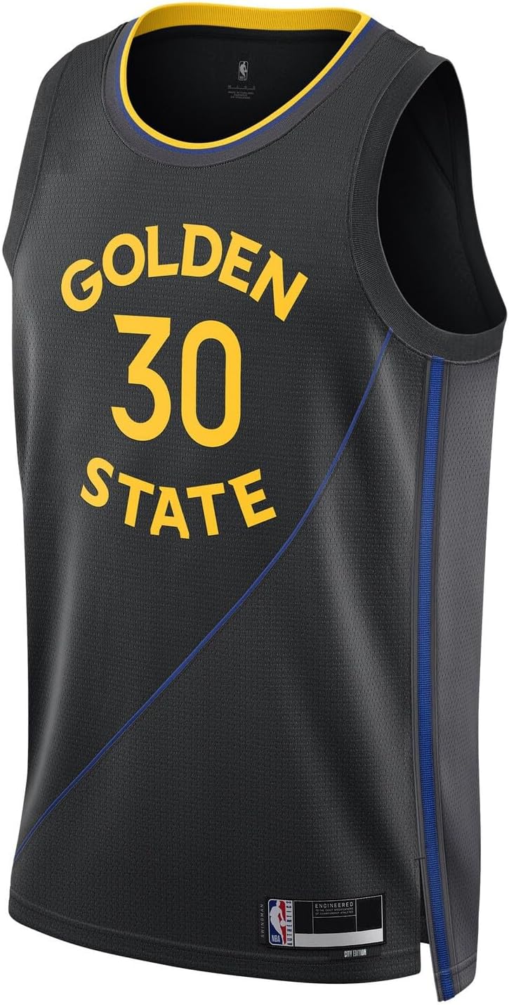 Stephen Curry Golden State Warriors NBA Kids Youth 8-20 Black Statement Edition Swingman Jersey