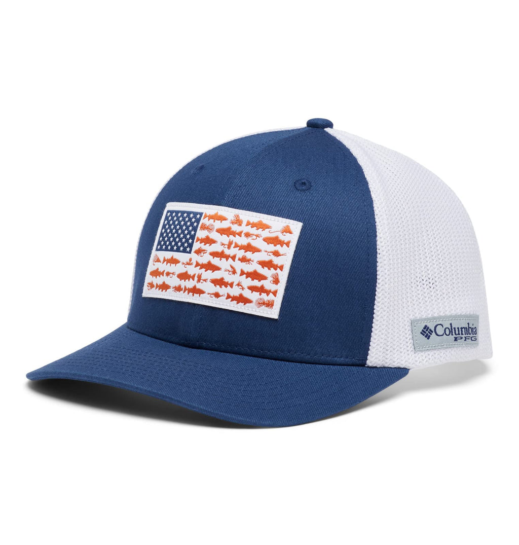 Columbia Unisex PFG Fish Flag Mesh Ball Cap