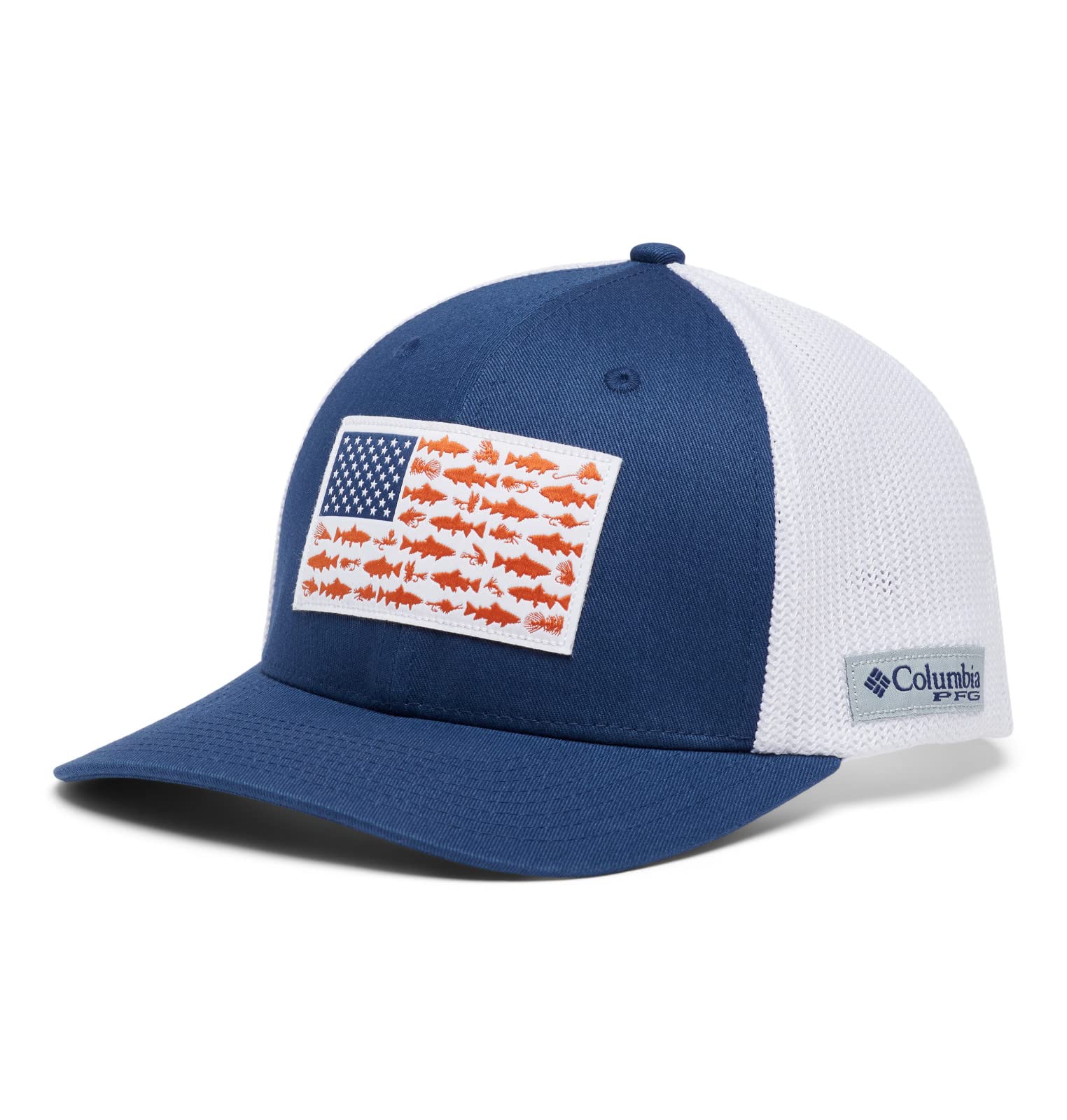 Columbia Unisex PFG Fish Flag Mesh Ball Cap