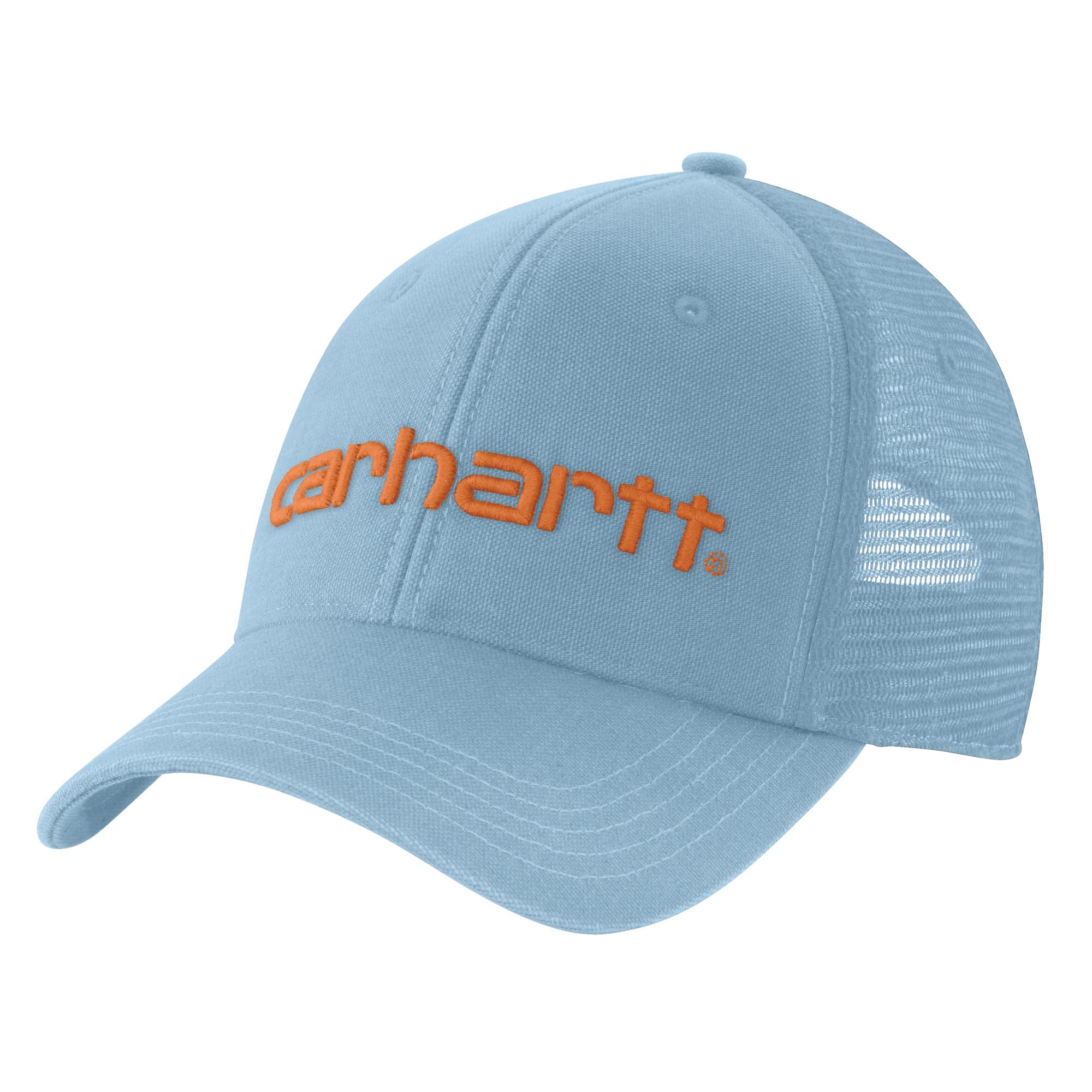 Carhartt Men's Canvas Mesh-Back Logo Graphic Cap