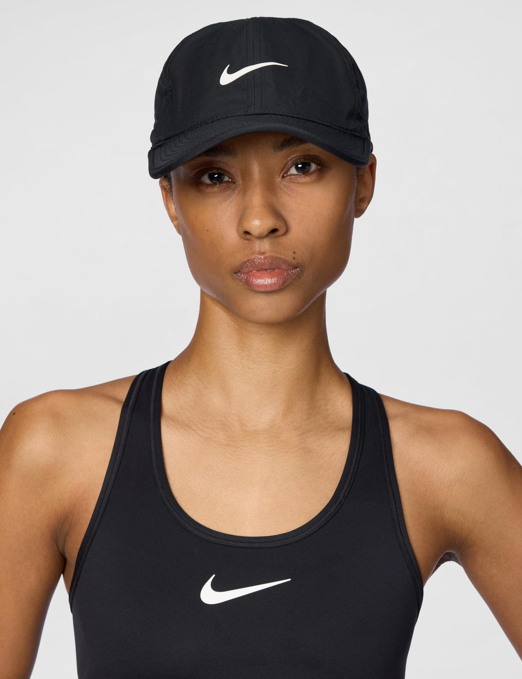 Nike Dri-Fit Club Unstructured Featherlight Cap, Black/White, Small/Medium