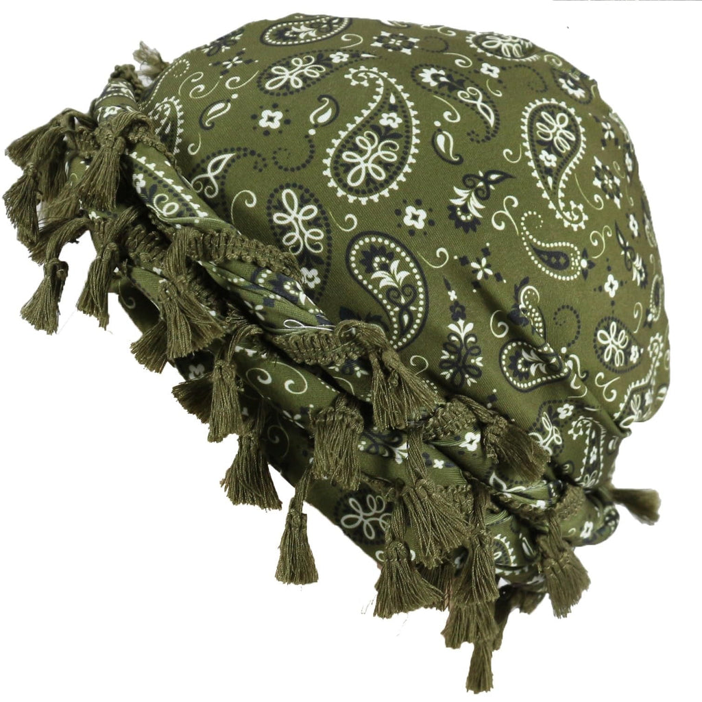 Gturytr Turban for Men Vintage Twist Head Wraps Durag Satin Lined Halo Turban for Women Modal and Satin Scarf Tie